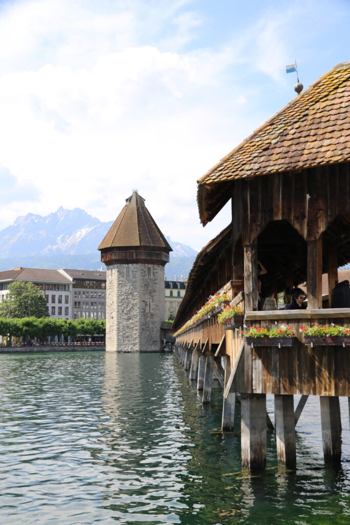 Stadtzentrum Luzern mit der Kapellbrücke